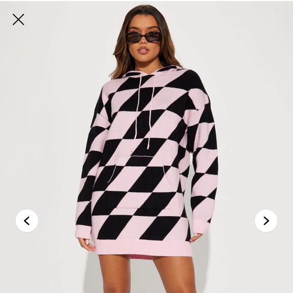 Fashion Nova Taylor Sweatshirt Mini Dress SM - Picture 1 of 3